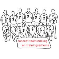 Concept teamindeling en trainingsschema gepubliceerd