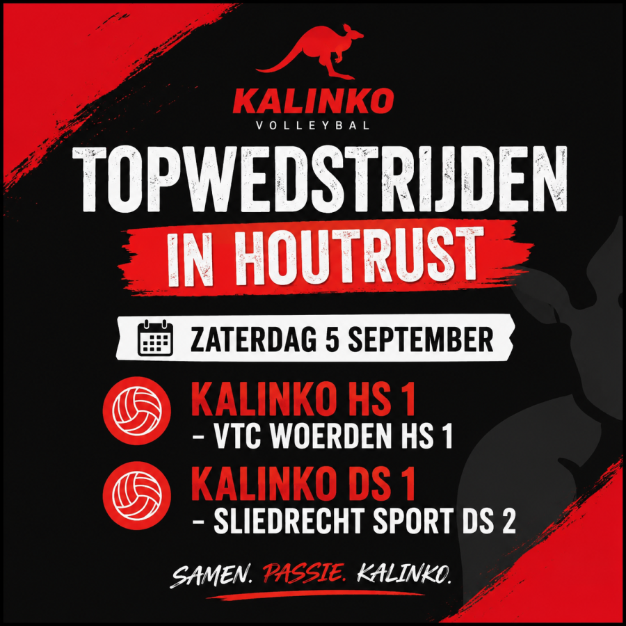 Twee topwedstrijden tijdens het verenigingsweekend