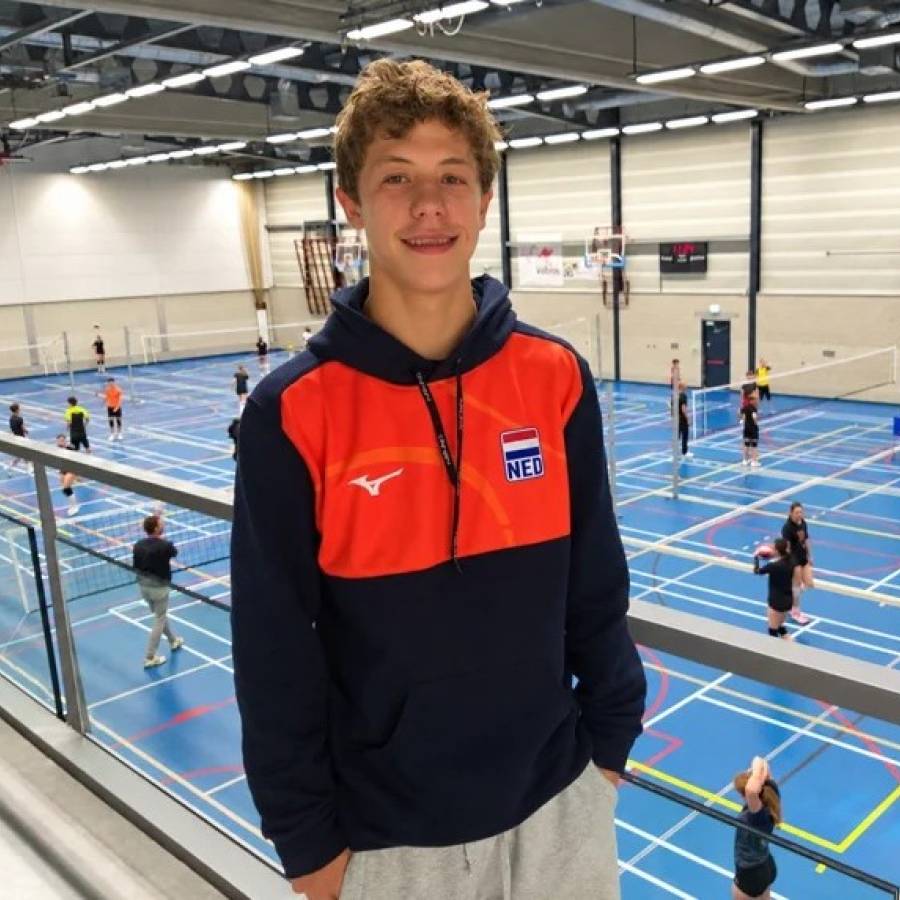 Aandacht voor Kyan uit Heren 1 in De Scheveninger